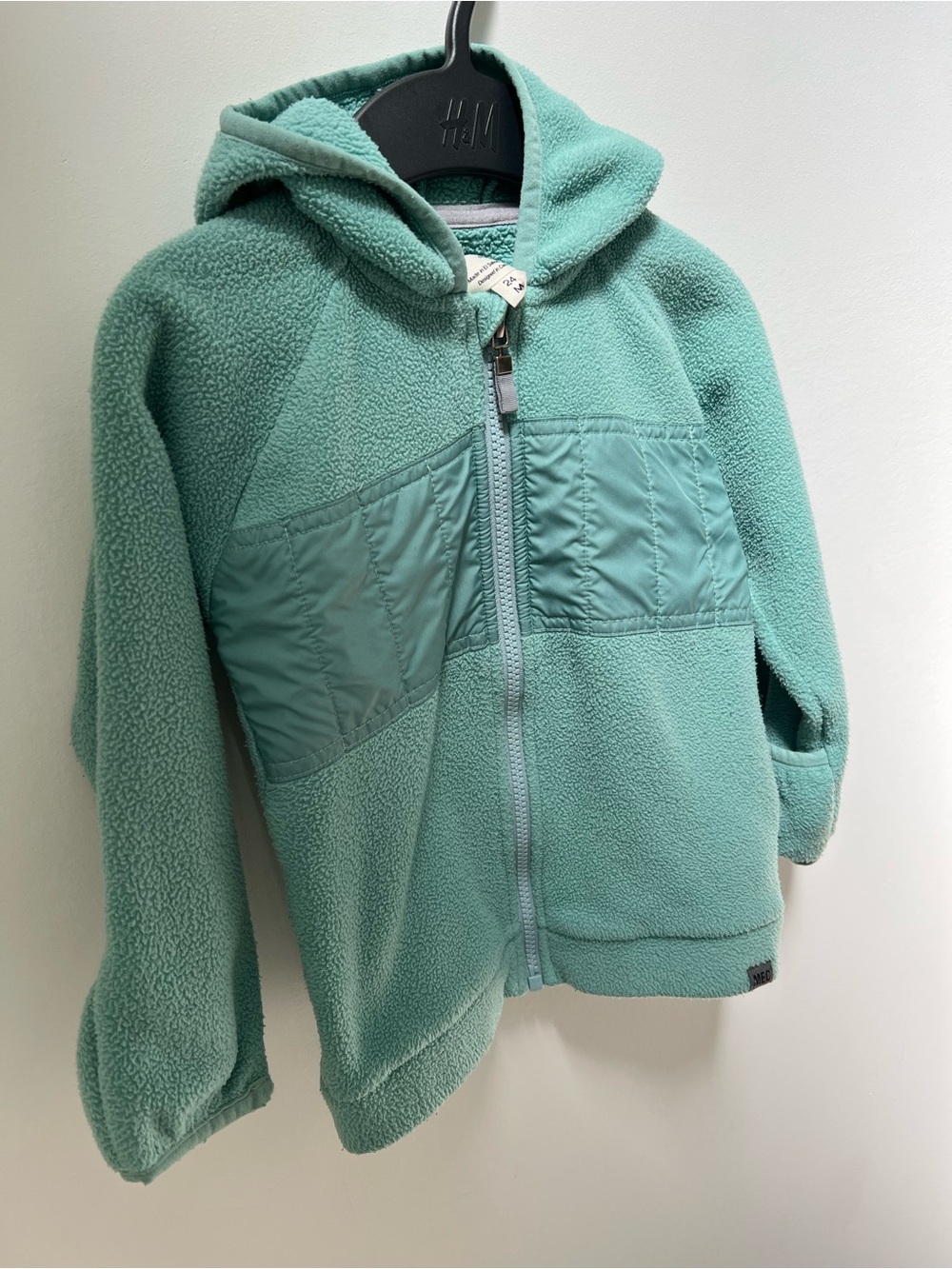 MEC Kids Mint Green Hooded Fleece Zip Jacket - Picture 2 of 8